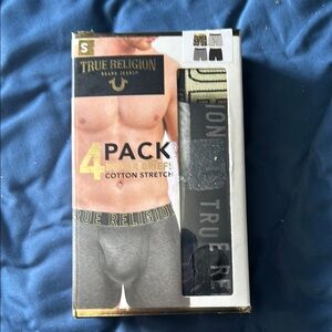 True Religion Black Boxer Briefs Multi-Pack